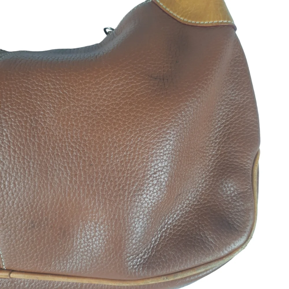 Vintage DOONEY & BOURKE Brown All Weather Leather Satchel Handbag - Picture 10 of 15